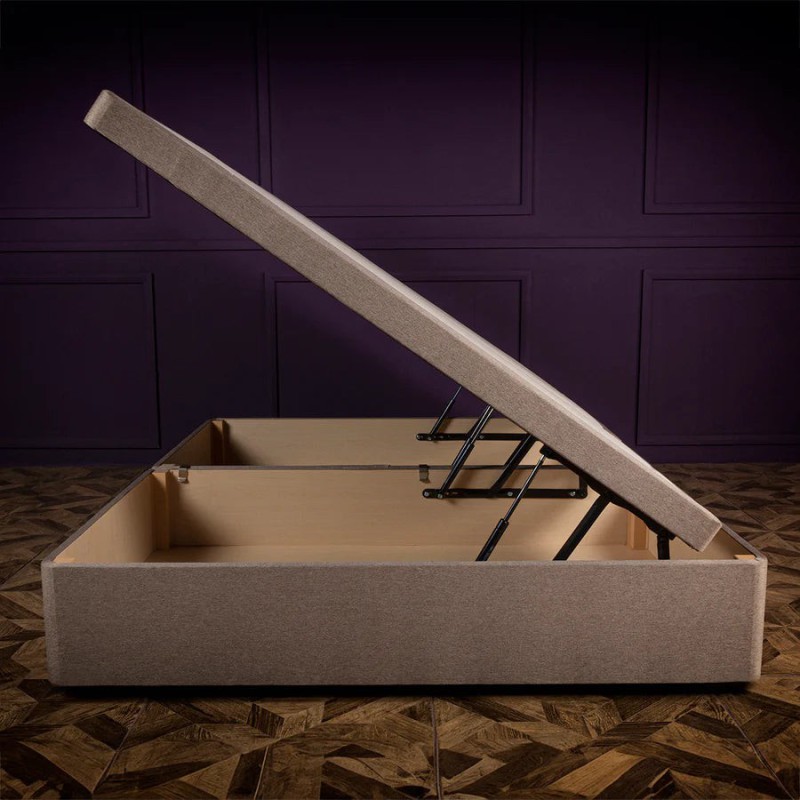Side Lift Storage Ottoman Divan Bed Base