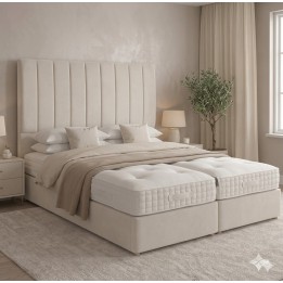 Mayfair 2000 Pocket Hand Stitched Natural Filling - 6'3 Length Zip And Link Divan Bed Sets