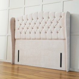 Luxury Chelsea Winged Upholstered Headboard