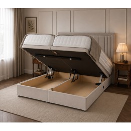 Premium Electric Ottoman Divan Bed Base – Motorised End Lift Storage