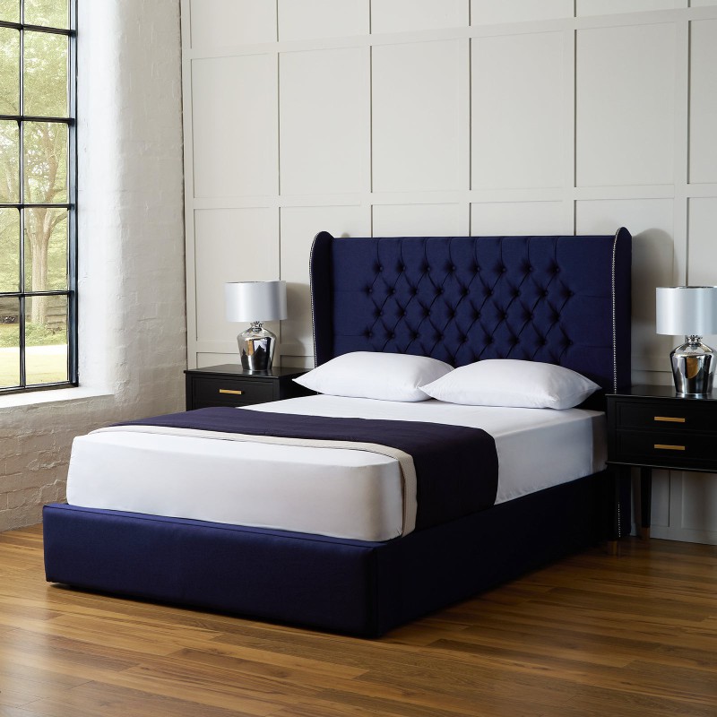 Mayfair Winged Upholstered Bed Frame
