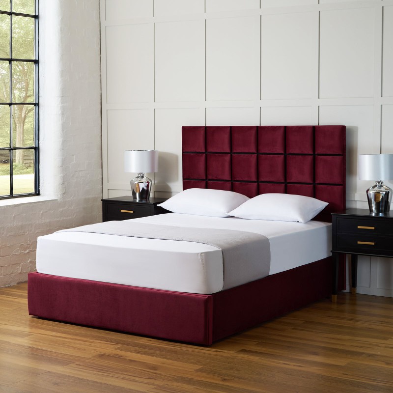 Quadrado Upholstered Ottoman Bed Frame