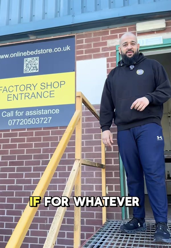The entrance to our factory shop